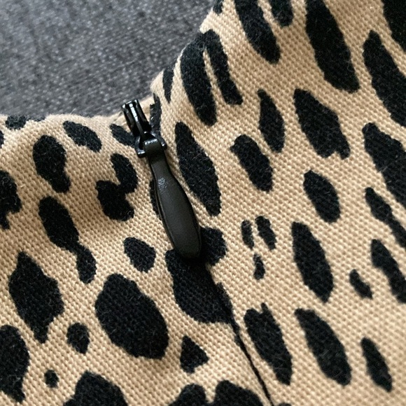 Brandy Melville Phoebe Tan Black Leopard Print High Waisted Mini Skirt. Size 3 - Picture 4 of 4